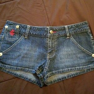 Rocawear denim mini shorts